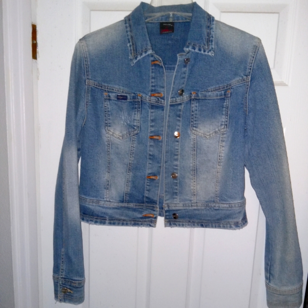 Blue Denim Jean Jacket Size M, Fubu, New with Tags